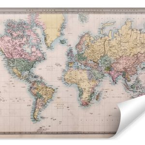 Fototapeta Mapa Świata W Stylu Vintage 400x280cm 238316