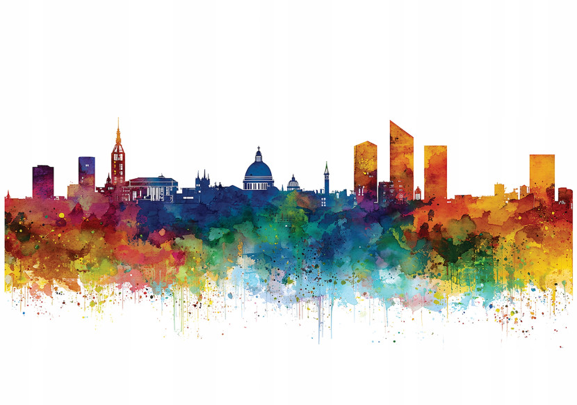 Fototapeta Miasto Kolorowy Na Flizelinie Do Sypialni Salonu 350x250 772132