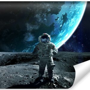 Fototapeta Młodzieżowa Astronauta na Księżycu 90x60cm 226506