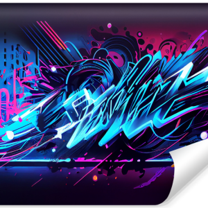Fototapeta Młodzieżowa Neonowe Graffiti 312x219cm 238178 Fototapeta Młodzieżowa Neonowe Graffiti 312x219cm 238178