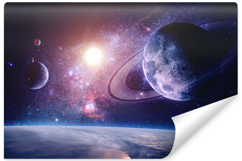 Fototapeta Młodzieżowa Planety i gwiazdy 3D 135x90cm 226584