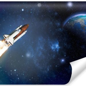 Fototapeta Młodzieżowa Rakieta W Kosmosie 3D 416x254cm 242035 Fototapeta Młodzieżowa Rakieta W Kosmosie 3D 416x254cm 242035
