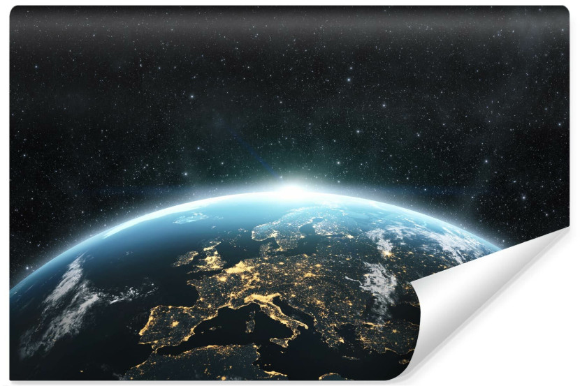 Fototapeta Młodzieżowa Widok Z Kosmosu Efekt 3D 90x60cm 226508