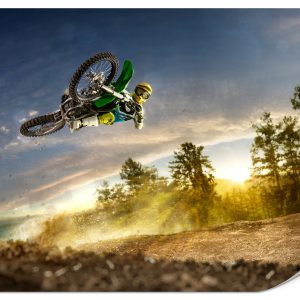 Fototapeta Motocross w powietrzu 150x105cm 986929