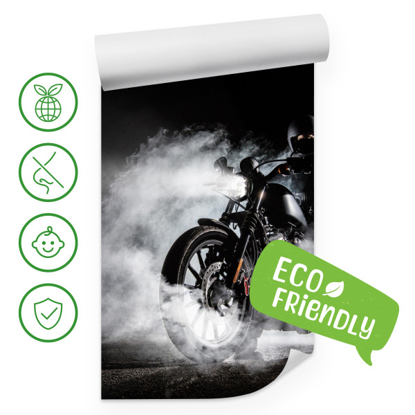 Fototapeta Motocykl we mgle 200x140cm 986509