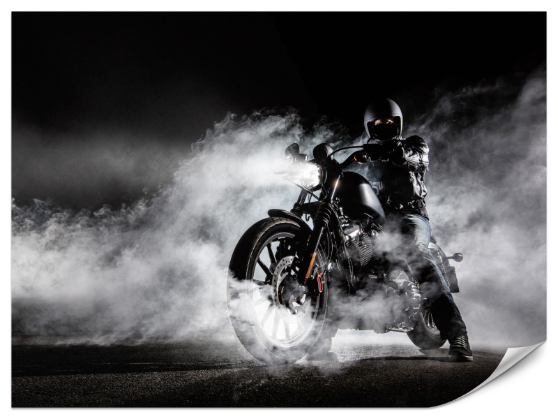 Fototapeta Motocykl we mgle 250x175cm 986771