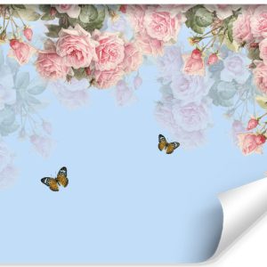 Fototapeta MOTYLE Różowe Róże Natura w 3D 300x210cm 259156 Fototapeta MOTYLE Różowe Róże Natura w 3D 300x210cm 259156