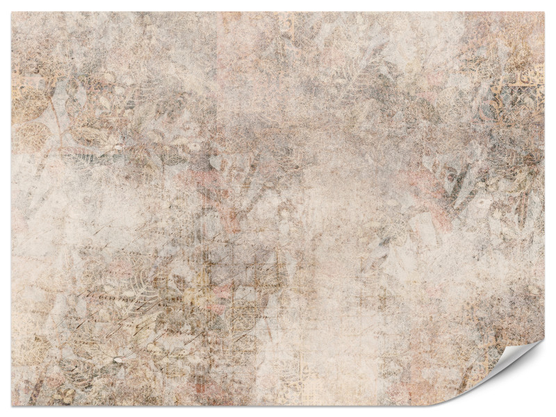 Fototapeta Mozaika z pudrowymi ornamentami na betonie 350x256cm 976610