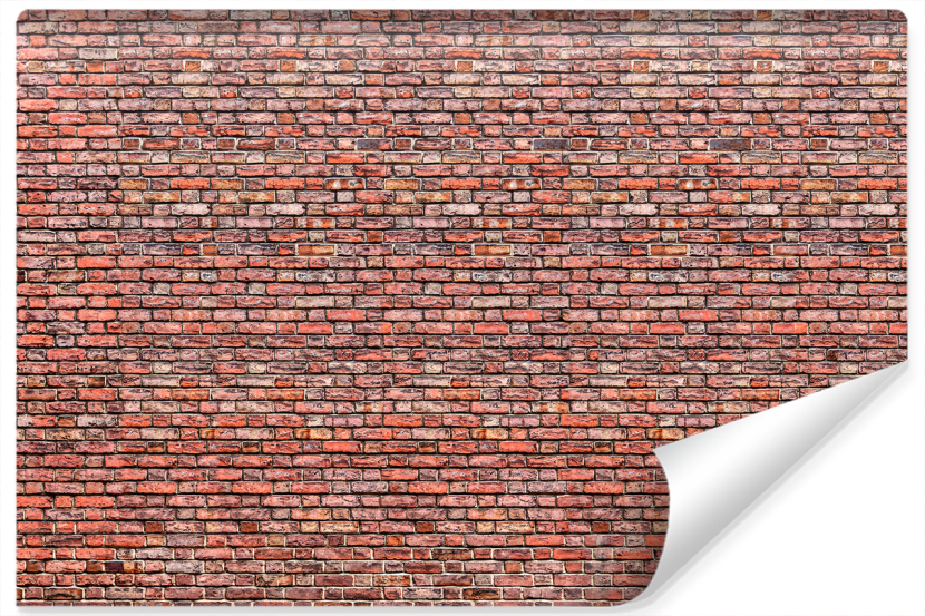 Fototapeta Mur Z Czerwonej Cegły Efekt 3D 368x254cm 253322