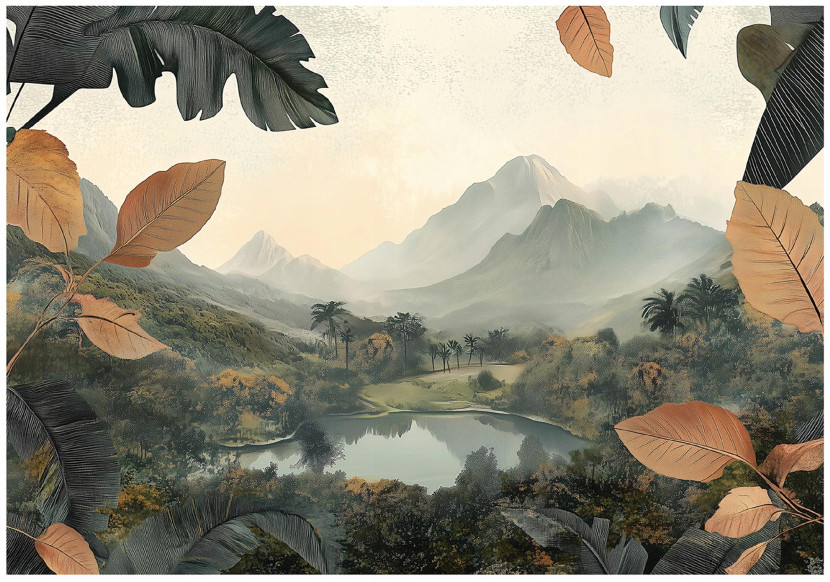 Fototapeta Natura Góry Las Jezioro Sypialnia Salon Tapeta Flizelina 250X175 653673
