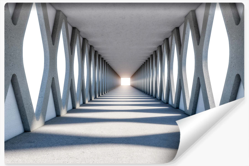 Fototapeta NOWOCZESNY Tunel Abstrakcja Beton 3D 180x120cm 269523
