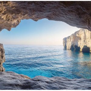 Fototapeta Ocean Jaskinia 3D Krajobraz Na Ścianę Sypialnia Salon 300X210 714206