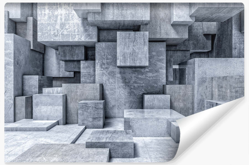 Fototapeta Ozdobna KLOCKI Efekt Betonu 3D 104x70.5cm 269211