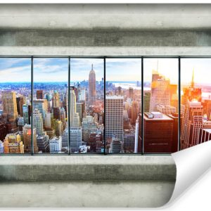 Fototapeta PANORAMA Nowego Jorku Beton 3D 90x60cm 243315