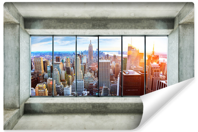Fototapeta PANORAMA Nowego Jorku Beton 3D 90x60cm 243315