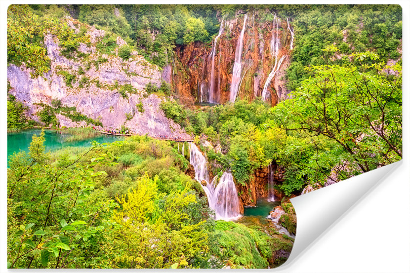Fototapeta PANORAMA Wodospad Chorwacja 3D 180x120cm 255664