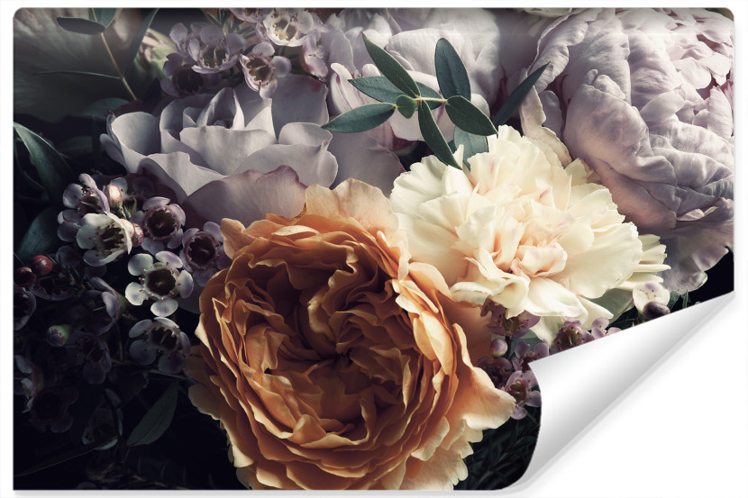 Fototapeta PASTELOWE Peonie Bukiet Kwiaty 400x280cm 258989