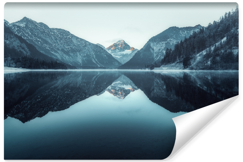 Fototapeta PEJZAŻ Góry Jezioro Natura 3D 312x219cm 242614