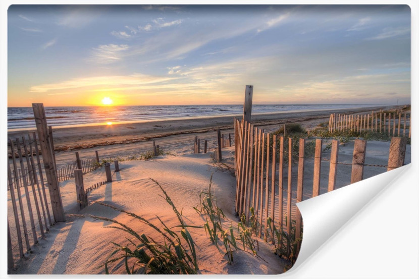 Fototapeta Pejzaż PLAŻA Morze Wydmy 3D 180x120cm 255512