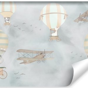 Fototapeta Słodkie Zwierzątka W Balonach 90x60cm 175093 Fototapeta Słodkie Zwierzątka W Balonach 90x60cm 175093