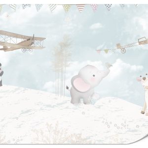 Fototapeta Słodkie zwierzątka w stylu boho 250x175cm 987782 Fototapeta Słodkie zwierzątka w stylu boho 250x175cm 987782