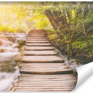 Fototapeta Słońce Krajobraz WODOSPAD 3D 135x90cm 255639