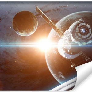 Fototapeta Sonda Kosmiczna Na Tle Planet 3D 270x180cm 226783
