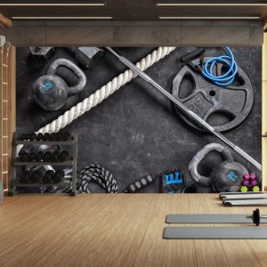 Fototapeta Sprzęt sportowy do ćwiczeń 200x140cm 986448 Fototapeta Sprzęt sportowy do ćwiczeń 200x140cm 986448