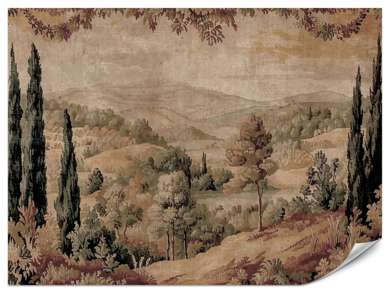 Fototapeta Śródziemnomorski krajobraz vintage 100x70cm 976334