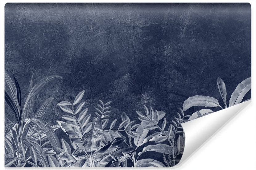 Fototapeta Szare LIŚCIE Tropikalne Beton 416x290cm 260960