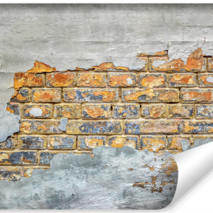 Fototapeta Szary MUR Modna Cegła 3D 90x60cm 257333 Fototapeta Szary MUR Modna Cegła 3D 90x60cm 257333