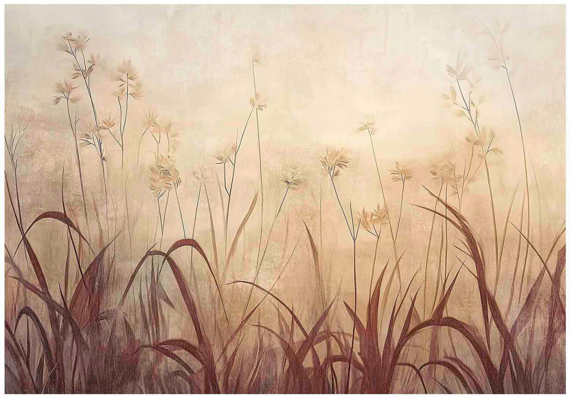 Fototapeta Trawa Boho Natura Sepia Na Ścianę Sypialnia Salon 300X210 714215