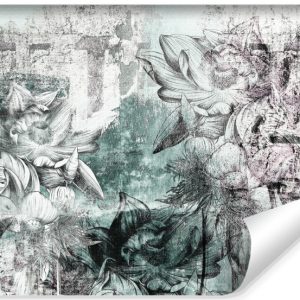 Fototapeta Tropikalne Kwiaty Na Betonie 400x280cm 311057
