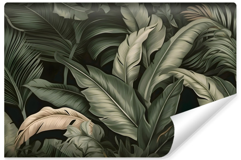 Fototapeta Tropikalne LIŚCIE Bananowca 3D 312x219cm 227448