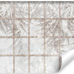 Fototapeta Tropikalne Liście Na Betonie 208x146cm 315316 Fototapeta Tropikalne Liście Na Betonie 208x146cm 315316