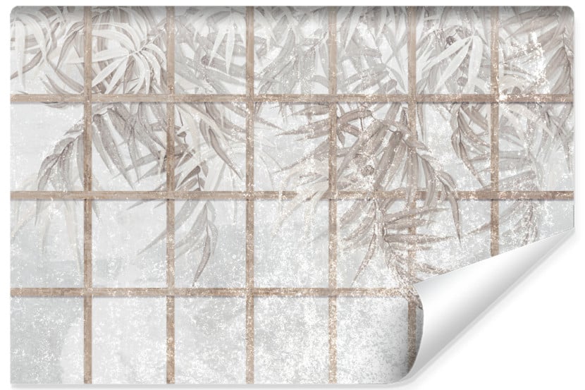 Fototapeta Tropikalne Liście Na Betonie 208x146cm 315316
