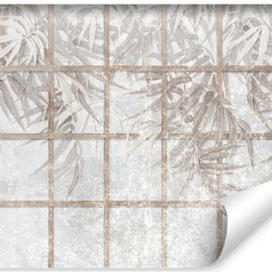 Fototapeta Tropikalne Liście Na Betonie 405x270cm 315347