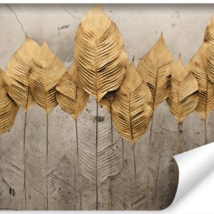 Fototapeta Tropikalne Liście Na Betonie 450x300cm 213021 Fototapeta Tropikalne Liście Na Betonie 450x300cm 213021