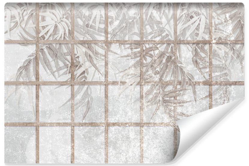 Fototapeta Tropikalne Liście Na Betonie 520x318cm 315209