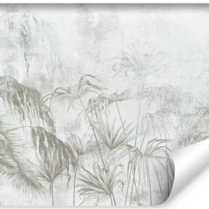 Fototapeta Tropikalne Liście Na Betonowym Tle 90x60cm 307426 Fototapeta Tropikalne Liście Na Betonowym Tle 90x60cm 307426