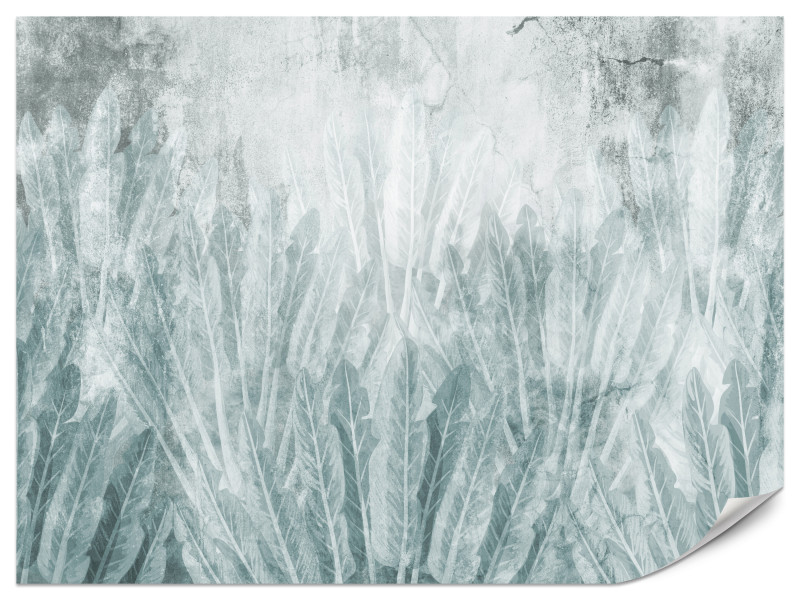 Fototapeta Wachlarze bananowca na betonie 450x315cm 976145
