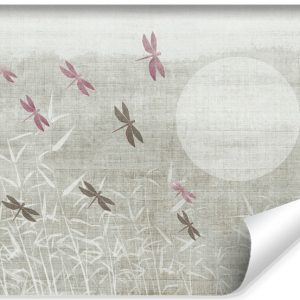 Fototapeta Ważki Nad Trzcinami W Stylu Retro 270x180cm 310875