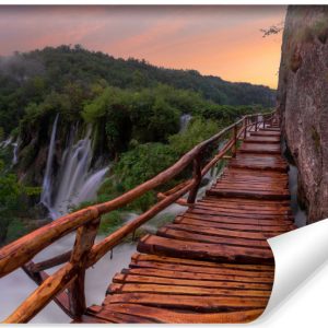 Fototapeta Widok Na Chorwackie Wodospady 3D 300x210cm 225287