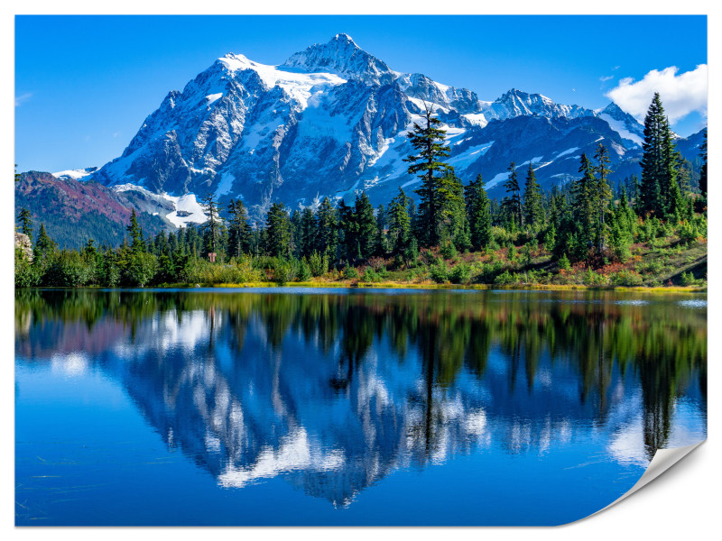 Fototapeta Widok na góry Shuksan 200x140cm 976788