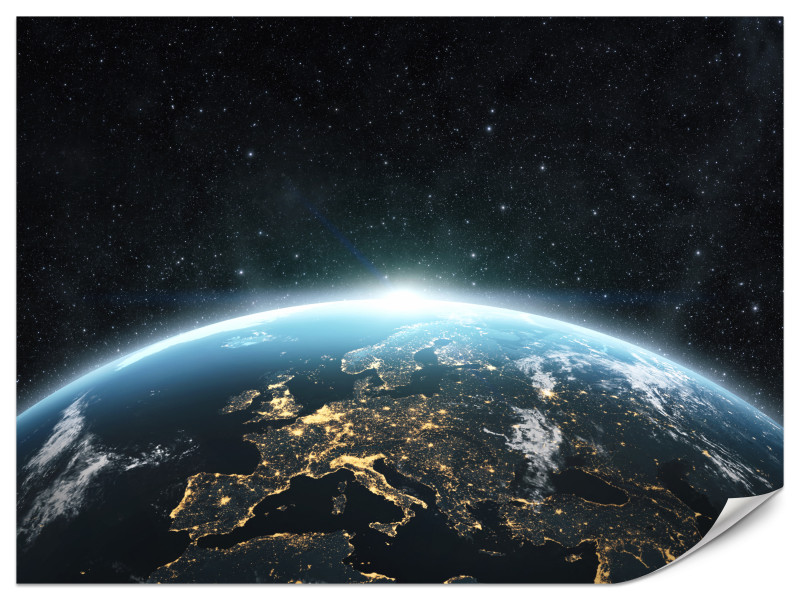 Fototapeta Widok Na Planetę Ziemię 350x256cm 986522