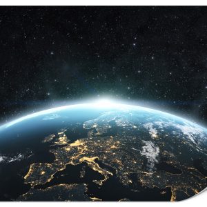 Fototapeta Widok Na Planetę Ziemię 500x350cm 986614 Fototapeta Widok Na Planetę Ziemię 500x350cm 986614