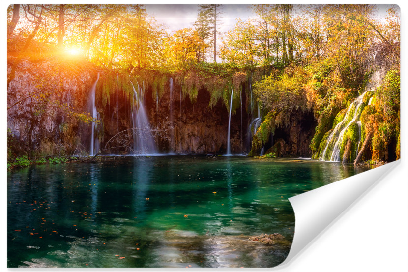 Fototapeta WODOSPAD Chorwacja Słońce 3D 270x180cm 255437