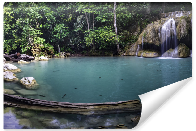Fototapeta Wodospad Erawan W Lesie Tropikalnym 208x146cm 255467
