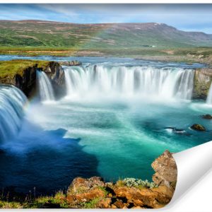 Fototapeta Wodospad GODAFOSS Pejzaż 3D 312x219cm 261938 Fototapeta Wodospad GODAFOSS Pejzaż 3D 312x219cm 261938