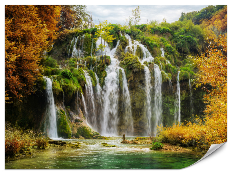 Fototapeta Wodospad w Chorwacji 350x256cm 989493